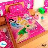 Juego De Sábanas Hadas - Original Disney - Cama Sencilla