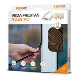 Veda Frestas Comfortdoor 6 Metros 4x8mm Porta Janela Marrom