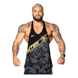 Regata Cavada Masculina Skull Camo Preto Metamorfose Brasil