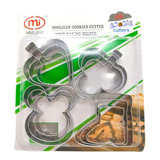 Set X 12 Molde Cortantes Metal Para Masas/galletitas 