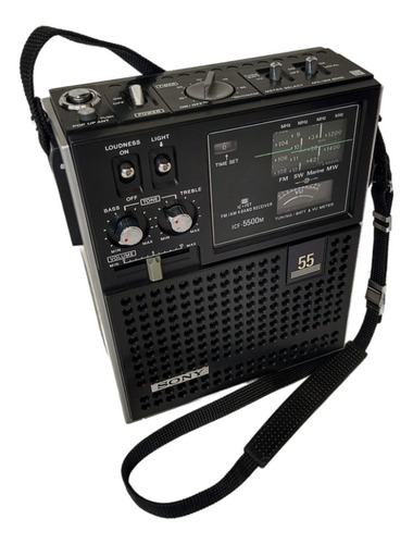 Radio Sony Antiguo  Estilo Militar  Modelo Icf-5500m.
