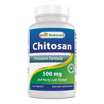 Best Naturals Quitosano 500 Mg 120 Tabletas Importado | Envío gratis