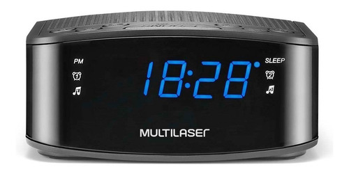 Radio Relógio Alarme Despertador Multilaser Digital Sp288 