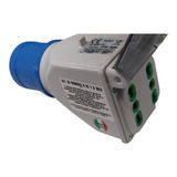 Adaptador Macho Volante/hembra Doble Estándar 2p+t 16a 230v