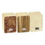 Set De Mini Shakers Meinl Sh50-set Forma De Cajón Abedul