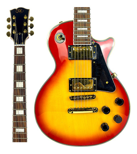 Guitarra Sx Les Paul Cherryburst