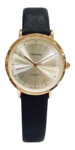 Reloj Tressa Tron-d Dama Mediano Malla Eco Cuero  