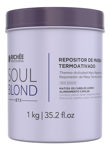 Richée Nano Btx Soul Blond - Repositor De Massa 1 Kg