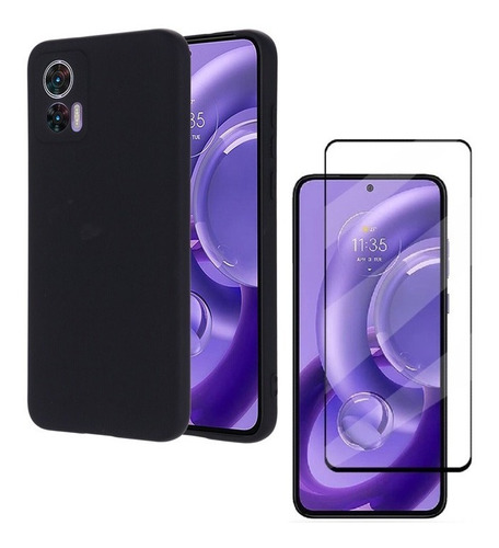 Capa Capinha Para Motorola Moto Edge 30 Neo + Pel Vidro 3d