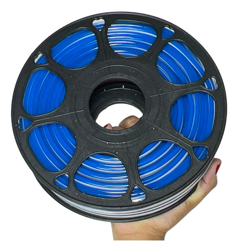 25mts Inteiro Mangueira Neon Led 6x12mm 12v Luz Azul Royal