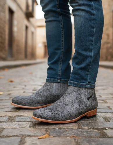 Juego De Botin Vaquero Con Cinto De Pelo 100% Original 505 | Meses sin interés