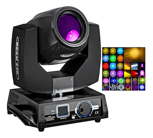 230w 7r Zoom Rayo De Cabeza Movil Led 16ch+8 Prismas Luz Dj