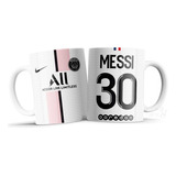 Taza Personalizada De Camiseta Blanca Messi Psg Importada