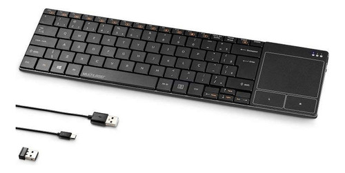 Teclado Para Smart Tv Sem Fio Com Touch Pad Multilaser  Tc2