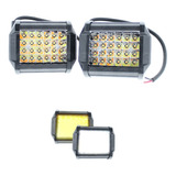 Par Faros 24 Led Dually Bicolor Blanco Ambar Estrobo 4x4 F1