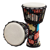 Tambor De Mano Djembe Africano Portátil De 8 Pulgadas Con Co