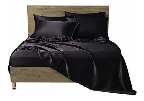 Sábanas Y Fundas - Mr&hm Satin Bed Sheets, Queen Size Sheets