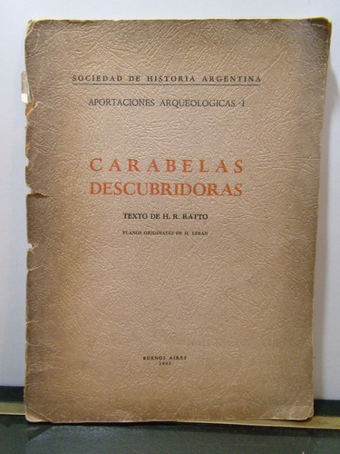 Adp Carabelas Descubridoras H. R. Ratto Planos De H. Leban