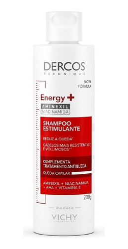 Dercos Energy+  Vichy Shampoo Estimulante 200g 