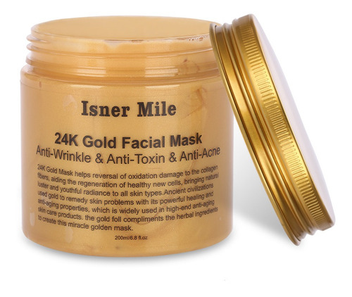 Máscara Facial De Oro 24k Máscara De Colágeno Eliminar Punto