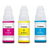 Botellas De Tinta Canon Modelo Gi190 (tres Colores / C-y-m)