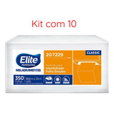 Kit 10 Toalha De Papel Interfolhada Folha Simples Elite