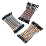 240pzs Cable Dupont Jumper Mm, Mh Y Hh 10cm Para Protoboard