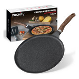 Crepera O Comal Antiadherente 32 Cm Cookify | Stone-tech Series | Libre De Pfoa, Cocina Saludable. Color Mármol Negro