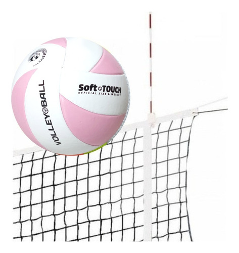 Pelota Voley + Antenas + Porta + Red 3mts -