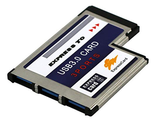 Adaptador Usb 3.0 Para Expresscard 54mm - 3 Puertos - Jmt