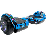 Hoverboard Patineta Electrica Bluetooth Luces Led Hoverstar Color Azul