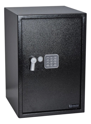 Caja Fuerte Digital 52x35x37 Cm Para Abulonar Con Estante Color Negro