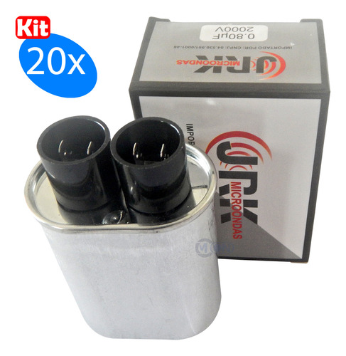 Kit 20x Capacitor Microondas Original Jrk 0,80 .uf