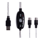 Hde Usb A Midi Cable Pc Para Sintetizador Micrófono Del Tecl