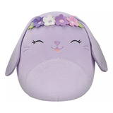 Squishmallows Bubbles Lavendar Conejito Flores Peluche