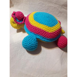 Tortuga Crochet  Amigurumi  Almohadon   El Cristal Encantado