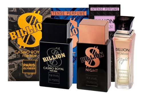 Paris Elysees Billion Night + Night For Men + Casino