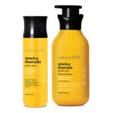 Kit Nativa Spa Ameixa Dourada Boticário Body Splash + Loção