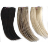 Franja Lateral Cabelo Humano Fita Adesiva 25cm 