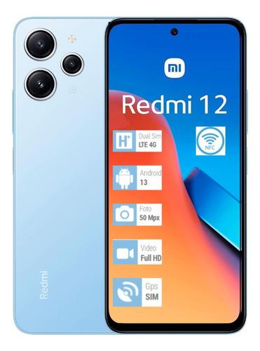 Celular Xiaomi Redmi 12 256/8gb 5g Global Com Nfc Dual Sim