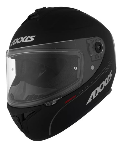 Casco Integral Axxis Draken Negro Mate Con Detalle Nº3 Fas