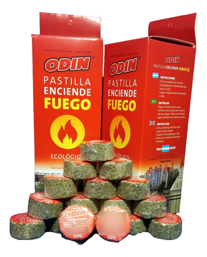 Pastillas Enciende Fuego Odin X 2 Cajas