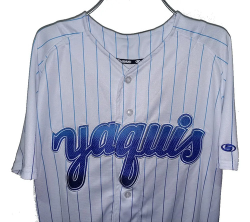 Jersey Beisbol Yaquis Ciudad Obregon Rayado Hombre Blanco | Envío gratis