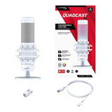 Microfone Hyperx Quadcast S Condensador Branco