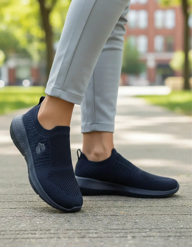 Tenis Casual Hombre Charly 1086451 Tipo Calcetin Marino Marino Lc