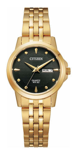 Reloj Mujer Citizen Eq0603-59f Cuarzo Pulso Dorado En Acero