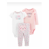 Bodies Carters Para Menina - Kit 3 Peças