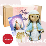 Virgen Milagrosa Amigurumi + Vela + Oración