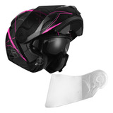 Casco Moto Nzi  Rebatible Combi Sword Doble Visor Siamotos+