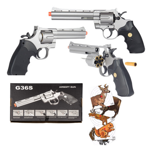 Marcadora Airsoft Revolver Resorte 6mm Xtreme P